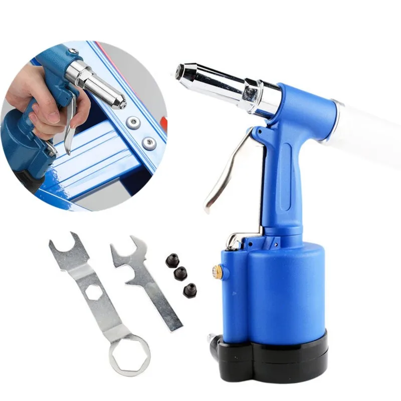 Air Rivet Gun 1/4 Inch 3claws Rivet Gun Heavy Duty Pneumatic Hydraulic Rivet Tool - 2.4, 3.2, 4.2, 4.8MM Capacity
Air Rivet Gun 1/4 Inch 3claws Rivet Gun Heavy Duty Pneumatic Hydraulic Rivet Tool - 2.4, 3.2, 4.2, 4.8MM Capacity