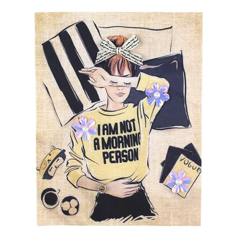 Clothing Embroidery Biker Patch 205mm Poster VOGUE Women Deal with it Nail bead Patches for Clothes Stickers Free Shipping 
Clothing Embroidery Biker Patch 205mm Poster VOGUE Women Deal with it Nail bead Patches for Clothes Stickers Free Shipping