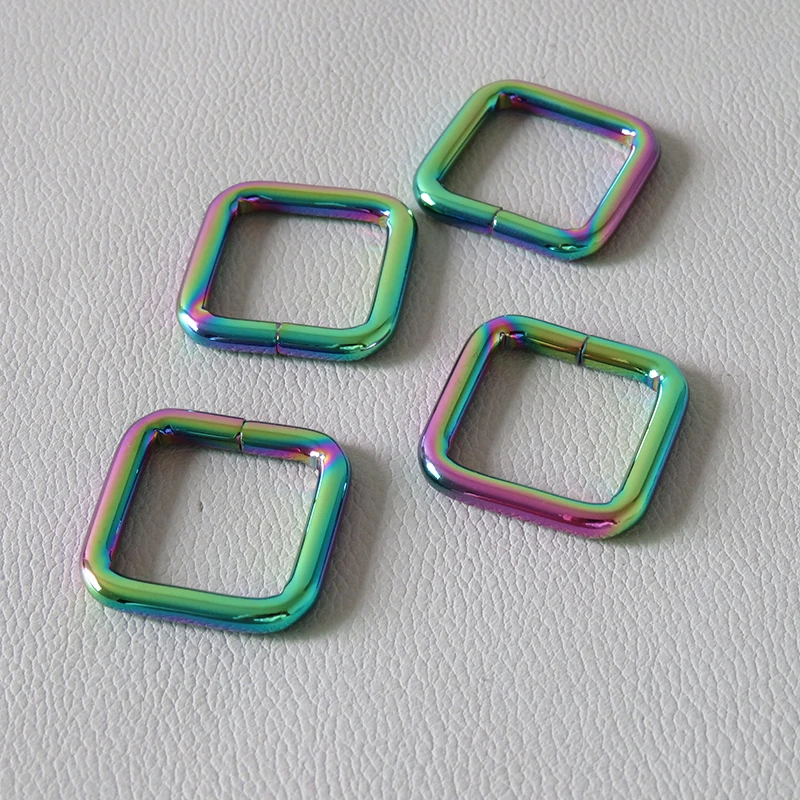 10Pcs/Lot Rainbow Metal Square Ring Buckle Hardware Clasp Dog Collar Leash Leads Loop Bag Backpack Belt Straps Accessories
10Pcs/Lot Rainbow Metal Square Ring Buckle Hardware Clasp Dog Collar Leash Leads Loop Bag Backpack Belt Straps Accessories