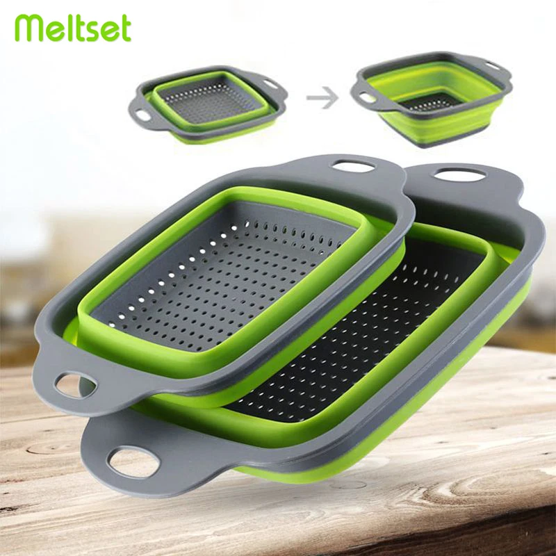 Folding Silicone Colander Collaspsible Drainer for Fruit Vegetable Washing Basket Colanders with Handle Kitchen Organizer Basket
Folding Silicone Colander Collaspsible Drainer for Fruit Vegetable Washing Basket Colanders with Handle Kitchen Organizer Basket