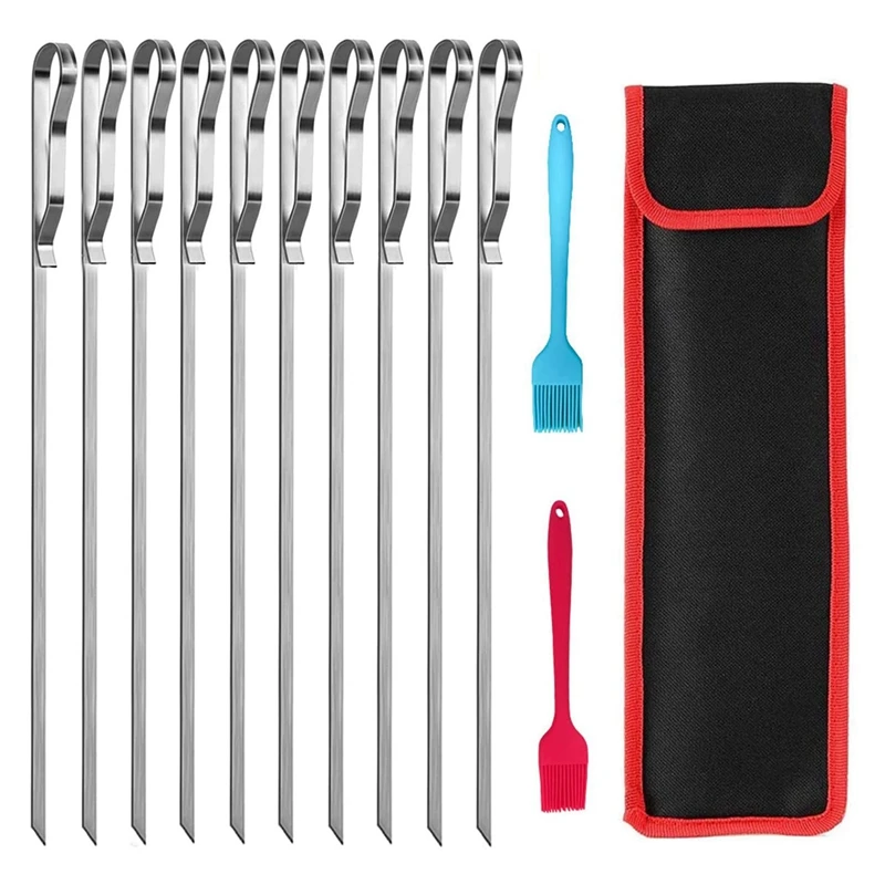 Шпажки для барбекю, 17 дюймов, 10 шт., плоские металлические шпажки из нержавеющей стали для барбекю, большие Шпажки для барбекю, которые можно ...
Шпажки для барбекю, 17 дюймов, 10 шт., плоские металлические шпажки из нержавеющей стали для барбекю, большие Шпажки для барбекю, которые можно ...