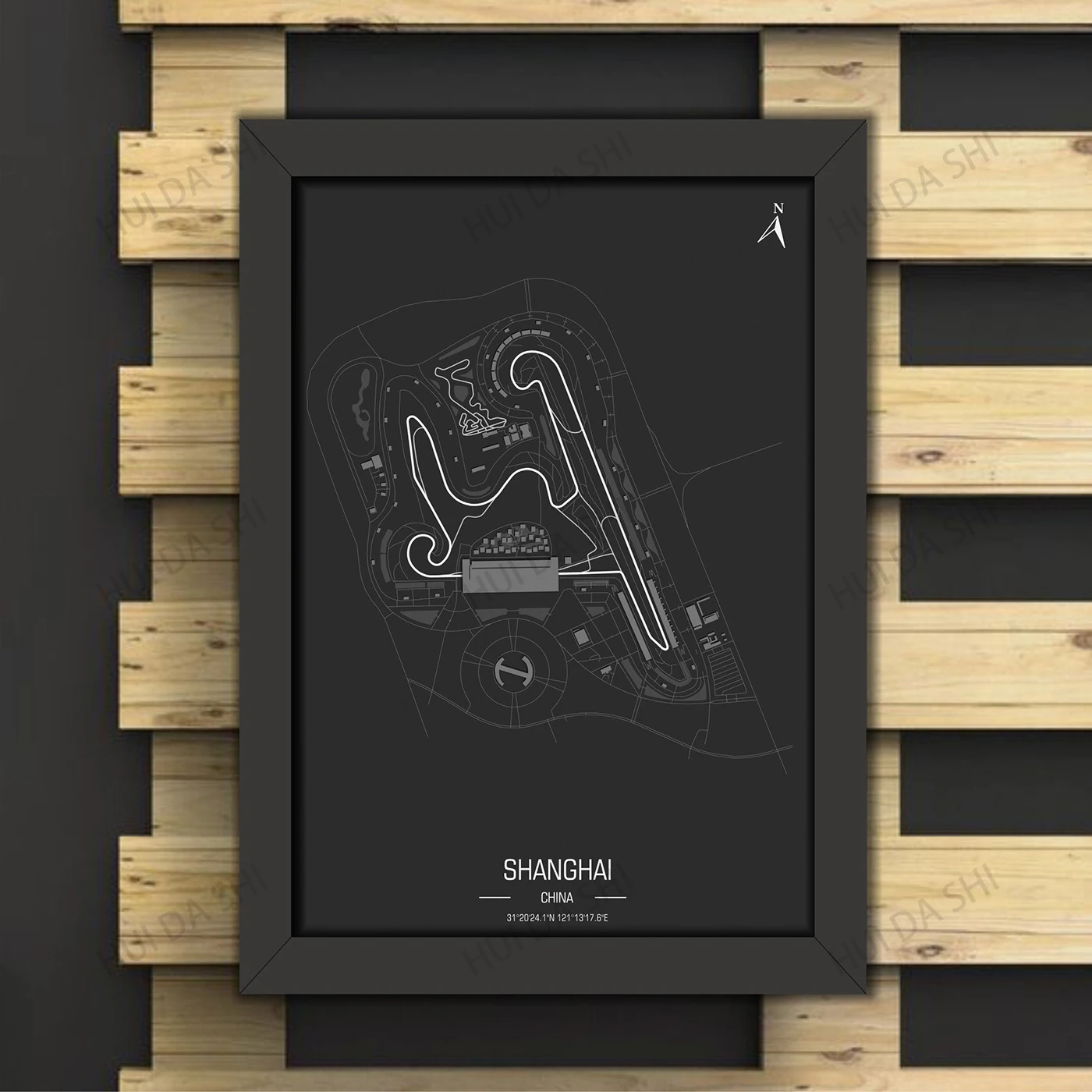 Shanghai International Circuit, Chinese Grand Prix. Formula 1 Race Track Poster
Shanghai International Circuit, Chinese Grand Prix. Formula 1 Race Track Poster