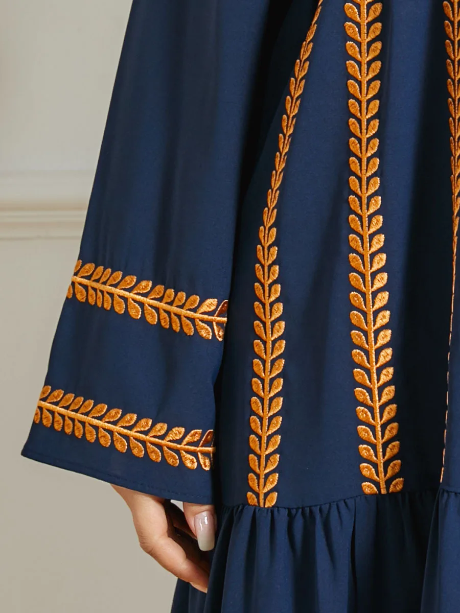 Ramadan Muslim Abaya Dress Women Embroidery Hijab Dresses Jilbab Turkey Islamic Vestido Moroccan Kaftan Arabic Elbise Plus Size
Ramadan Muslim Abaya Dress Women Embroidery Hijab Dresses Jilbab Turkey Islamic Vestido Moroccan Kaftan Arabic Elbise Plus Size