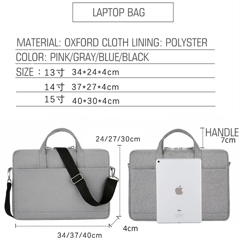 Briefcase Men Women Laptop Bag 13 14 15.6 Inch for Macbook Dell HP Asus Acer Lenovo Business Computer Case
Briefcase Men Women Laptop Bag 13 14 15.6 Inch for Macbook Dell HP Asus Acer Lenovo Business Computer Case