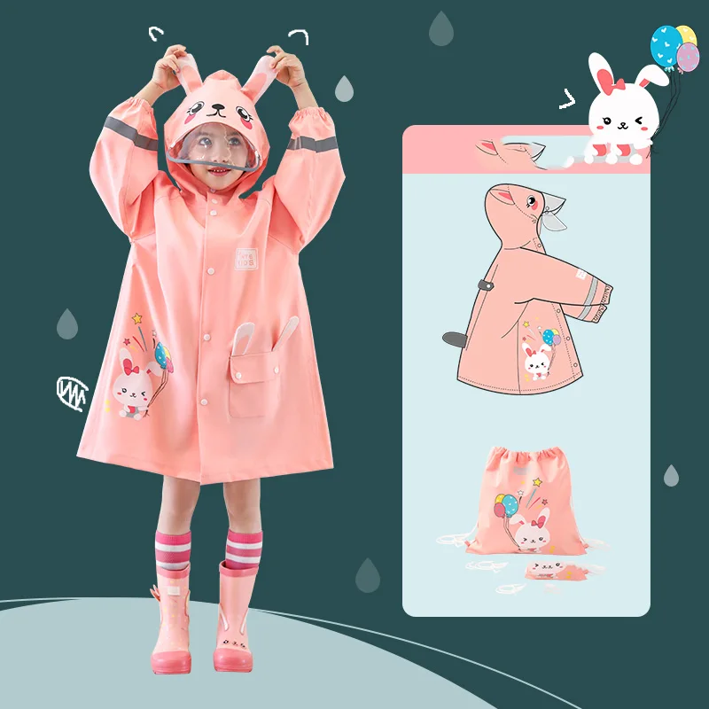Waterproof Animal Raincoat Polyester Set Cartoon Children Reflective Raincoat Long Kindergarten Capa Lluvia Rain Tools DM50R
Waterproof Animal Raincoat Polyester Set Cartoon Children Reflective Raincoat Long Kindergarten Capa Lluvia Rain Tools DM50R