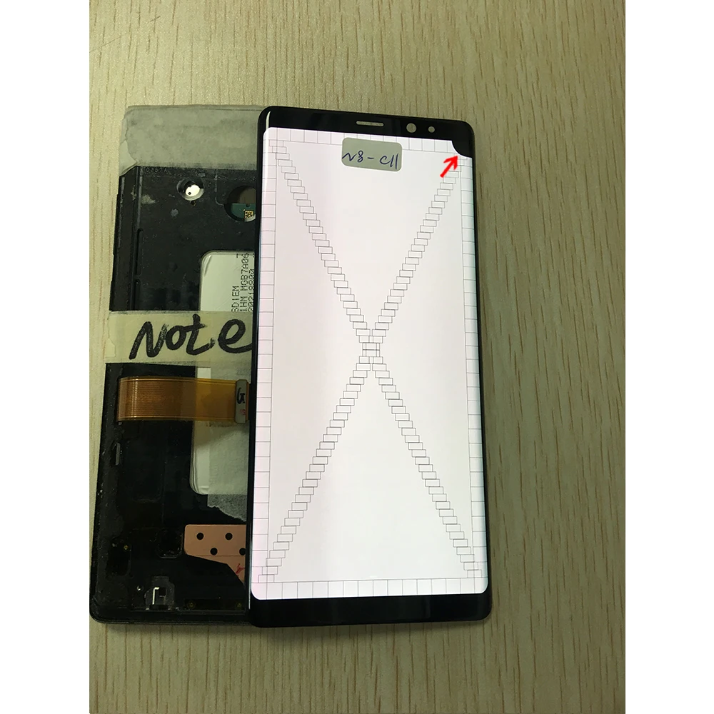 ЖК-дисплей Amoled для Samsung Galaxy Note 8 N9500 N9500F N900D N900DS сенсорный экран в сборе реальные