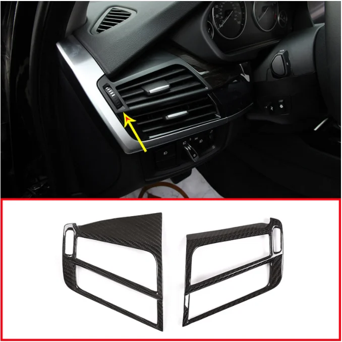 Car Interior Modification Real Carbon fiber Car Side Air Conditioning Outlet Vent Frame Trim For BMW X5 f15 X6 F16 2014-2018 LHD
Car Interior Modification Real Carbon fiber Car Side Air Conditioning Outlet Vent Frame Trim For BMW X5 f15 X6 F16 2014-2018 LHD