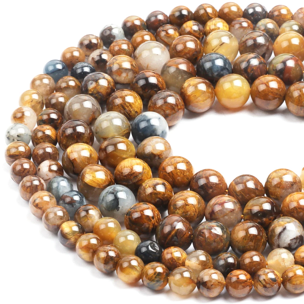 6 8 10 12mm Natural Yellow Peter Stone Loose Beads Suitable For Making DIY Jewelry Bracelet Necklace Earrings Accessories Amulet
6 8 10 12mm Natural Yellow Peter Stone Loose Beads Suitable For Making DIY Jewelry Bracelet Necklace Earrings Accessories Amulet