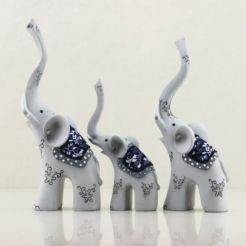 3 Pcs/Set S M L Elephant Figurines Resin Animal Sculptures Decorative Statue Home Art Decorations Ornaments Gifts
3 Pcs/Set S M L Elephant Figurines Resin Animal Sculptures Decorative Statue Home Art Decorations Ornaments Gifts