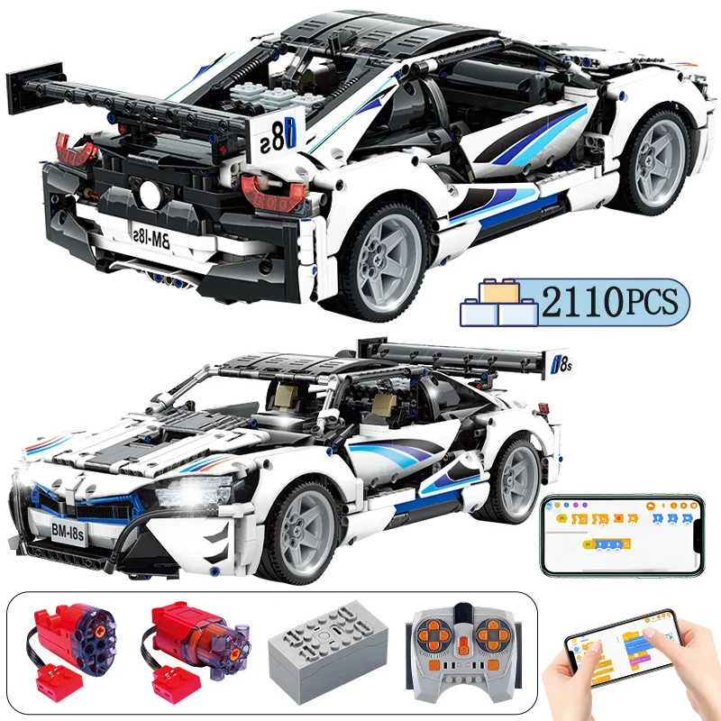 2110Pcs City RC Super Racing Car Building Blocks APP Programming Remote Control Vehicle Bricks Toys For Boys Gifts
2110Pcs City RC Super Racing Car Building Blocks APP Programming Remote Control Vehicle Bricks Toys For Boys Gifts