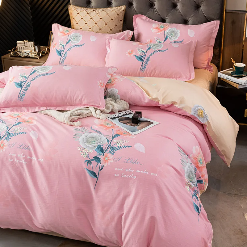 Four-Piece Bed Sheet, Duvet Cover, Pillowcase, 100% Cotton, Comfortable At Home, Bedding, Stylish And Simple
Four-Piece Bed Sheet, Duvet Cover, Pillowcase, 100% Cotton, Comfortable At Home, Bedding, Stylish And Simple