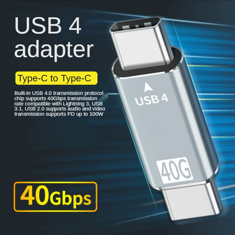 USB 4.0 Type C Adapter USB C 40Gbps Data Sync Adapter Type-C Male to Male Converter Type-C Extension Cable
USB 4.0 Type C Adapter USB C 40Gbps Data Sync Adapter Type-C Male to Male Converter Type-C Extension Cable