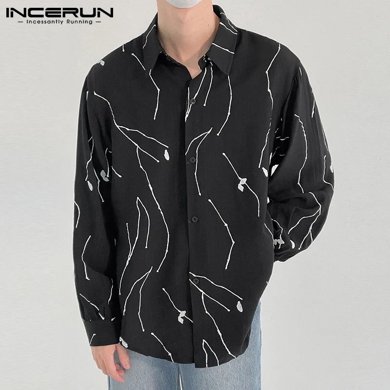 Korean Style Men's Hot Sale Long Sleeve Graffiti Lapel Blouse Printed Lapel Collar Handsome Suits Shirt S-5XL INCERUN Tops 2022
Korean Style Men's Hot Sale Long Sleeve Graffiti Lapel Blouse Printed Lapel Collar Handsome Suits Shirt S-5XL INCERUN Tops 2022