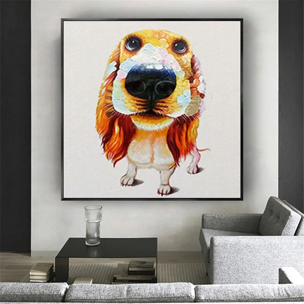Modern Wall art Photo Bedroom Decor Personalized PetDog Animal Wall Art Pet Portrait Canvas Painting Hand painted Oil Painting
Modern Wall art Photo Bedroom Decor Personalized PetDog Animal Wall Art Pet Portrait Canvas Painting Hand painted Oil Painting