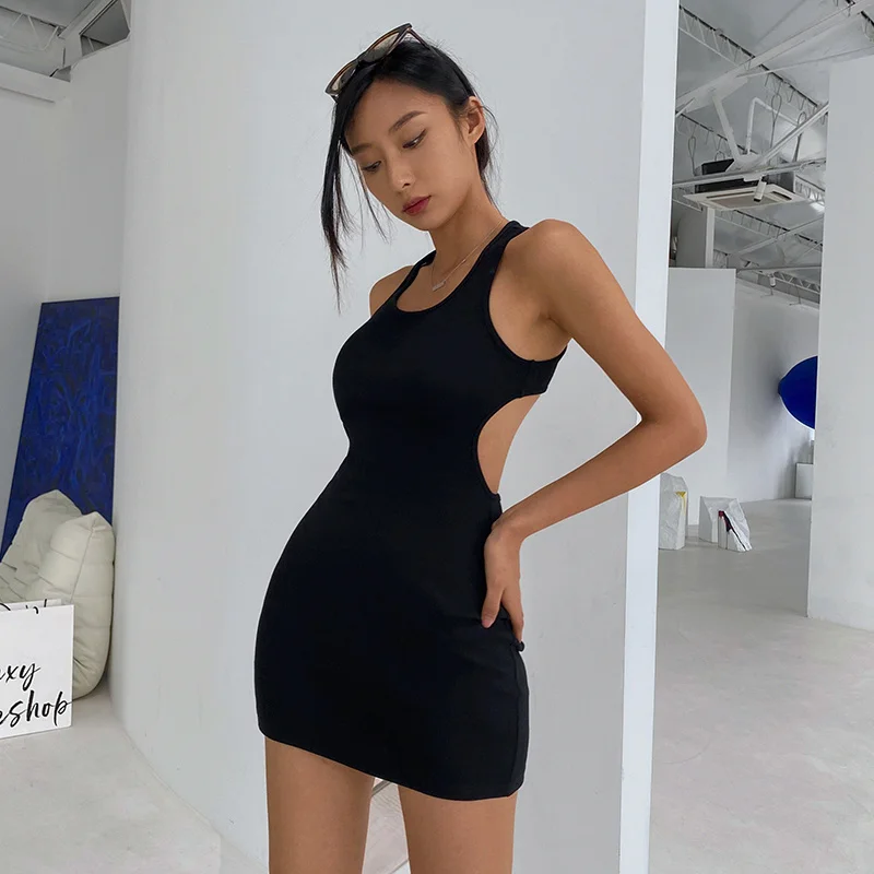 ZOVSV Hollow Out Backless Black Bodycon Dress Woman Casual Summer Sleeveless Mini Tank Dresses Cotton Ribbed Streetwear
ZOVSV Hollow Out Backless Black Bodycon Dress Woman Casual Summer Sleeveless Mini Tank Dresses Cotton Ribbed Streetwear