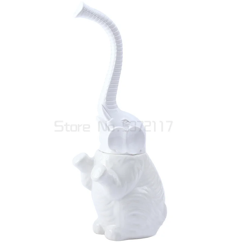 Creative toilet brush and holder set Ceramic Elephant plastic handle WC bathroom washroom lavatory toilet cleaner brush white
Creative toilet brush and holder set Ceramic Elephant plastic handle WC bathroom washroom lavatory toilet cleaner brush white
