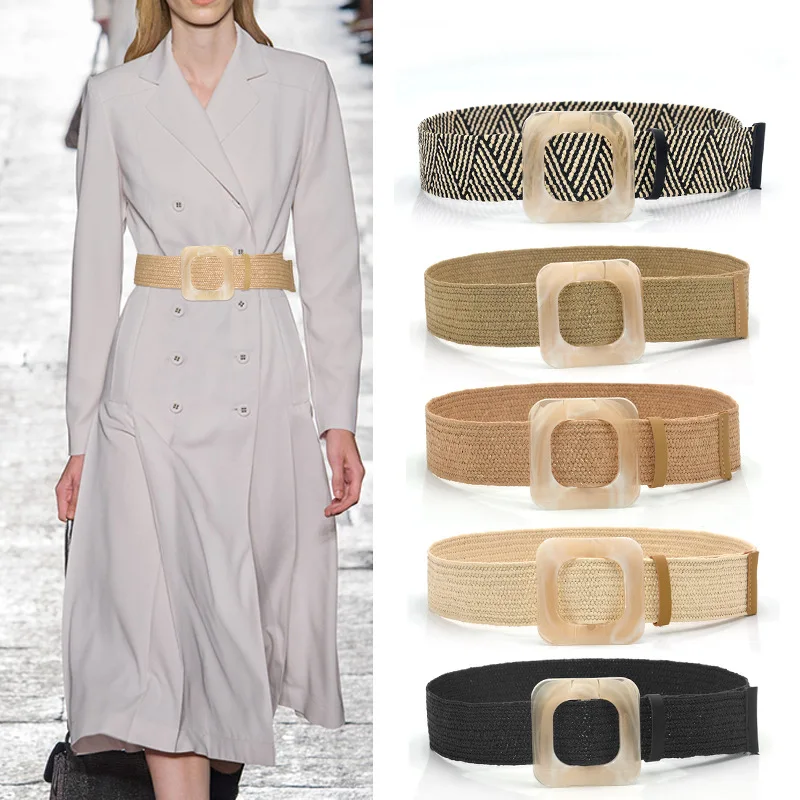 2020 1pc Summer Women Braided Elastic Belt Buckle Vintage Straw Buckle Belt Women Knitted Belt Dress Belt 4styles
2020 1pc Summer Women Braided Elastic Belt Buckle Vintage Straw Buckle Belt Women Knitted Belt Dress Belt 4styles