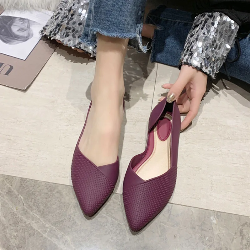 Lazy Shoes PVC Summer Jelly Shoes Women Sandals Pointed Toe Casual Flat Soft Bottom Female Slip on Shallow Ladies Single Shoes
Lazy Shoes PVC Summer Jelly Shoes Women Sandals Pointed Toe Casual Flat Soft Bottom Female Slip on Shallow Ladies Single Shoes