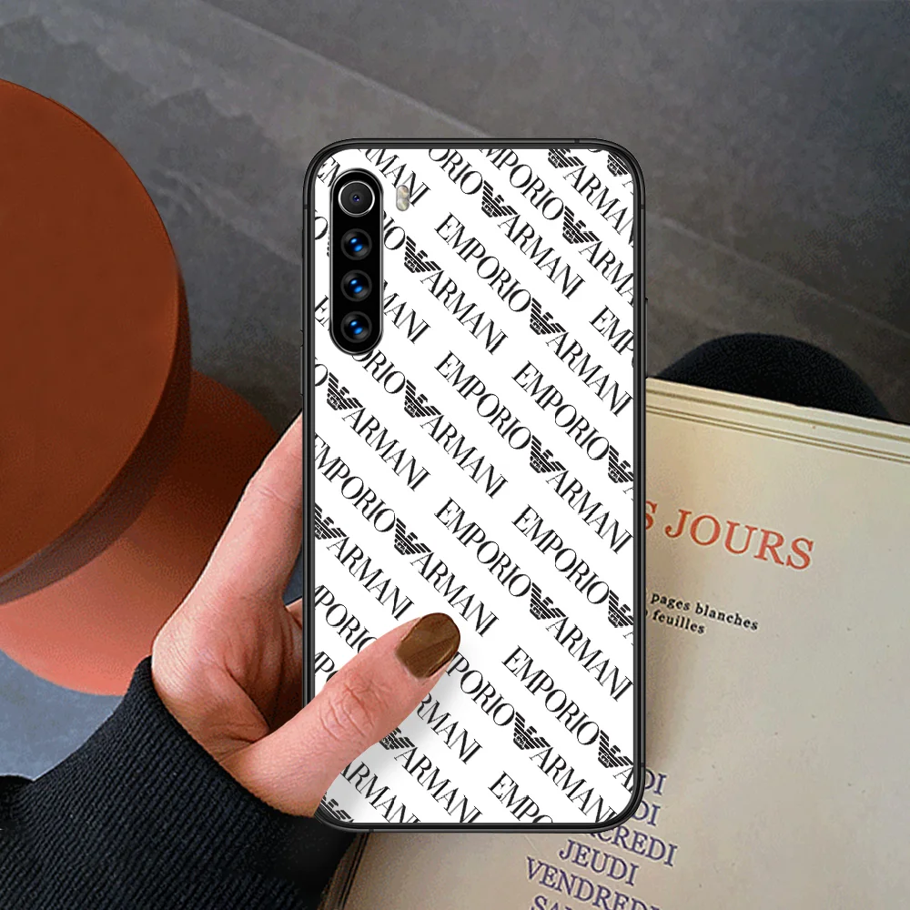 Luxury Italian Brand Letter Label Phone Case For Xiaomi Redmi Note 7 8 8T 9 9S 4X 7 7A 9A K30 Pro Ultra black Cover Trend Etui
Luxury Italian Brand Letter Label Phone Case For Xiaomi Redmi Note 7 8 8T 9 9S 4X 7 7A 9A K30 Pro Ultra black Cover Trend Etui