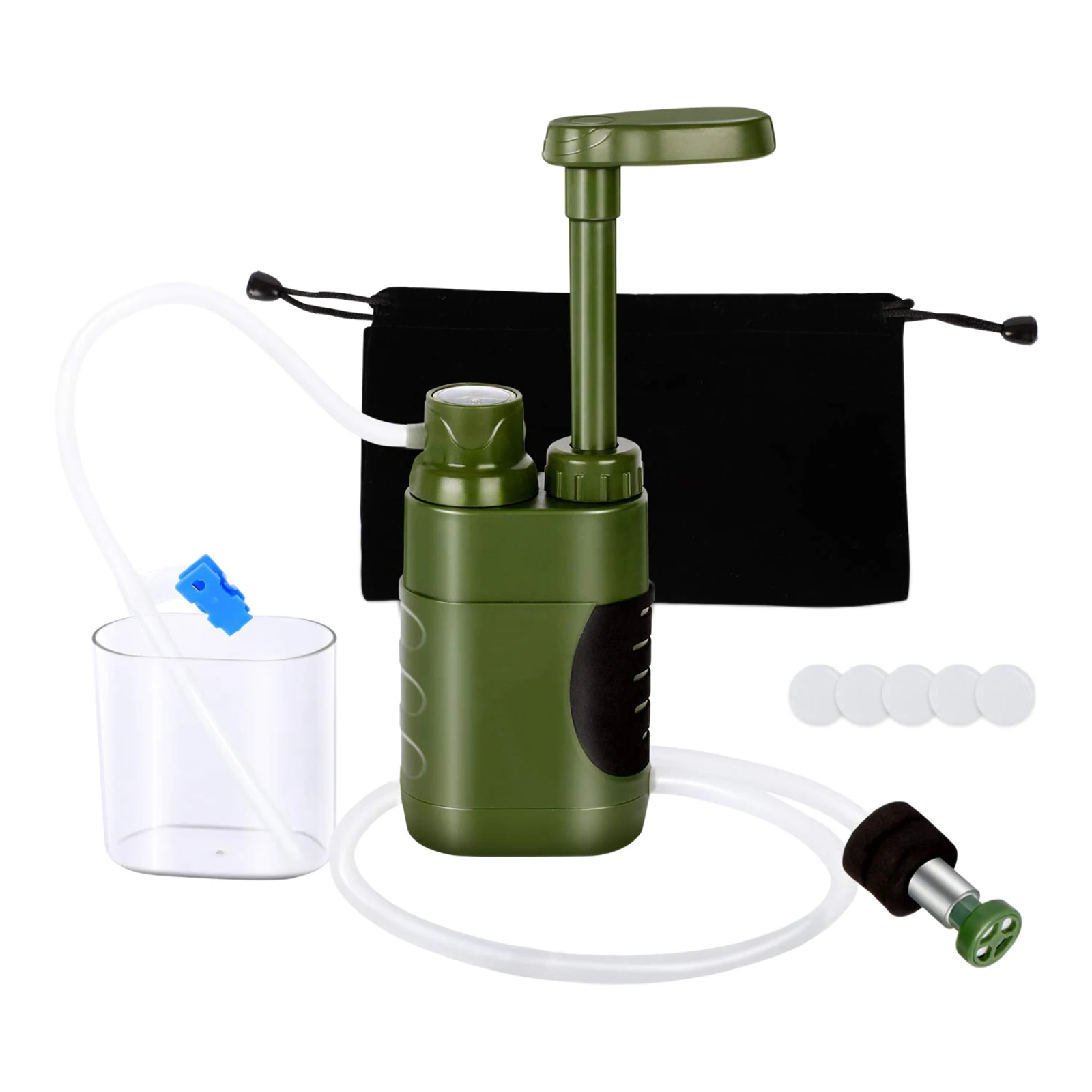 Outdoor Survival Water Filter Purifier Filtration System Emergency Kit, Lightweight & Portable, 235x81mm
Outdoor Survival Water Filter Purifier Filtration System Emergency Kit, Lightweight & Portable, 235x81mm