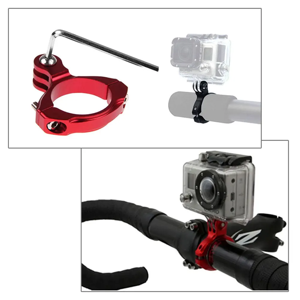 Bike Handlebar Adapter Aluminum Mount for GoPro NEW HERO /HERO7 /6 /5 /5 Session /4 Session /4 /3+ /3 /2 /1, DJI OSMO Action
Bike Handlebar Adapter Aluminum Mount for GoPro NEW HERO /HERO7 /6 /5 /5 Session /4 Session /4 /3+ /3 /2 /1, DJI OSMO Action