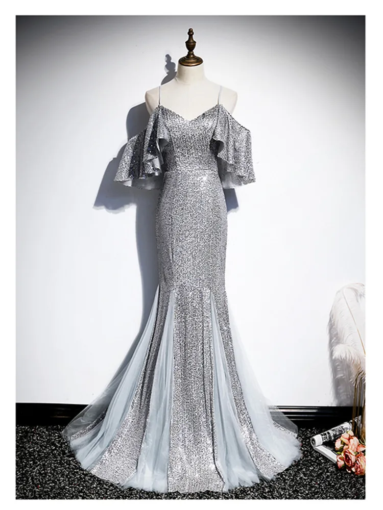 Женское вечернее платье-Русалка ERINBESS, длинное серебристое или серое платье для официальной вечеринки, 2020
Женское вечернее платье-Русалка ERINBESS, длинное серебристое или серое платье для официальной вечеринки, 2020