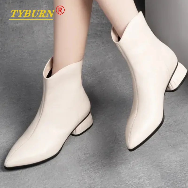 2021 Autumn New Square High Heels Ankle Boots Women's Pointed Toe Mid-heel Modern Boots Women's Fashion Black Brown Short Botas
2021 Autumn New Square High Heels Ankle Boots Women's Pointed Toe Mid-heel Modern Boots Women's Fashion Black Brown Short Botas