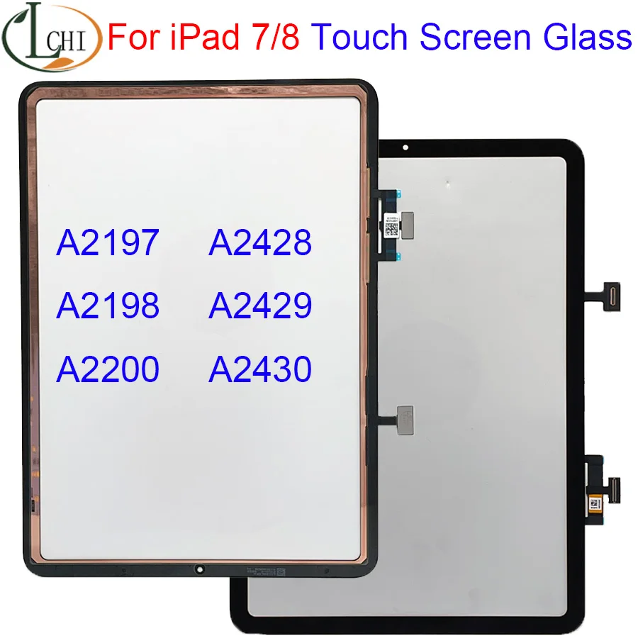 

Original New 10.2" For iPad 7/8 Touch Screen Digitizer Glass 2019/2020 A2197 A2198 A2200 A2270 A2428 A2429 A2430 Front Glass
