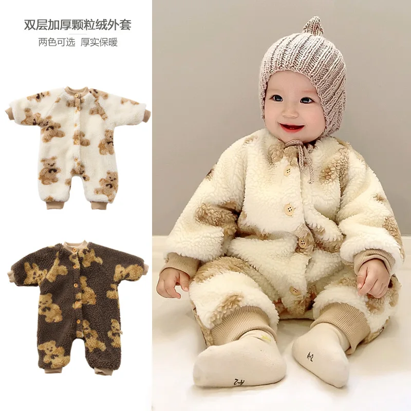 Baby onesies autumn winter lamb cashmere romper baby plus velvet thick romper cartoon outing clothes jacket
Baby onesies autumn winter lamb cashmere romper baby plus velvet thick romper cartoon outing clothes jacket