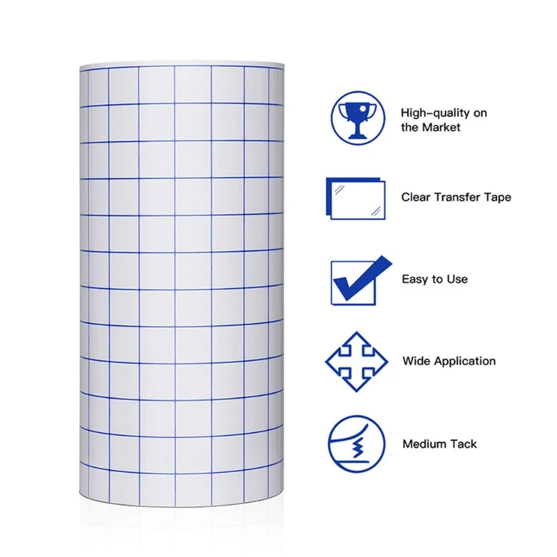 Vinyl Transfer Tape Aligning Grid Transparent Transfer Paper Tape for Bonding Vinyl Medium Vinyl Transfer Tape Rolls
Vinyl Transfer Tape Aligning Grid Transparent Transfer Paper Tape for Bonding Vinyl Medium Vinyl Transfer Tape Rolls