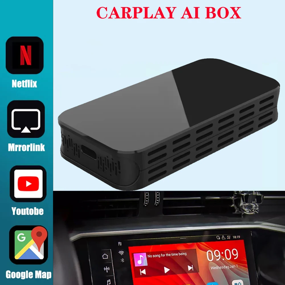 

Universal Wireless Apple Carplay Dongle Plus Airplay Android Mirrorlink USB Adapter Carplay2Air Video Player Car Accessories