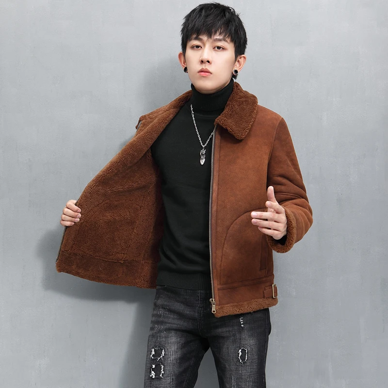 Natural Fur Coats 100% Genuine Sheep Shearling Jacket 2021 Winter Men's Sheepskin Leather Jacket Warm Wool Coat Jaquetas Gmm552
Natural Fur Coats 100% Genuine Sheep Shearling Jacket 2021 Winter Men's Sheepskin Leather Jacket Warm Wool Coat Jaquetas Gmm552