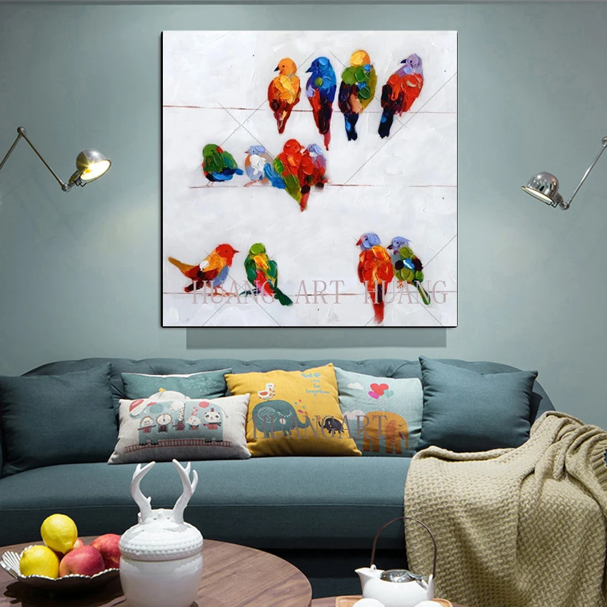 Excellent Artist Hand-painted High Quality Chickadees Oil Painting on Canvas Lovely Animal Mini Birds Oil Painting for Bedroom
Excellent Artist Hand-painted High Quality Chickadees Oil Painting on Canvas Lovely Animal Mini Birds Oil Painting for Bedroom