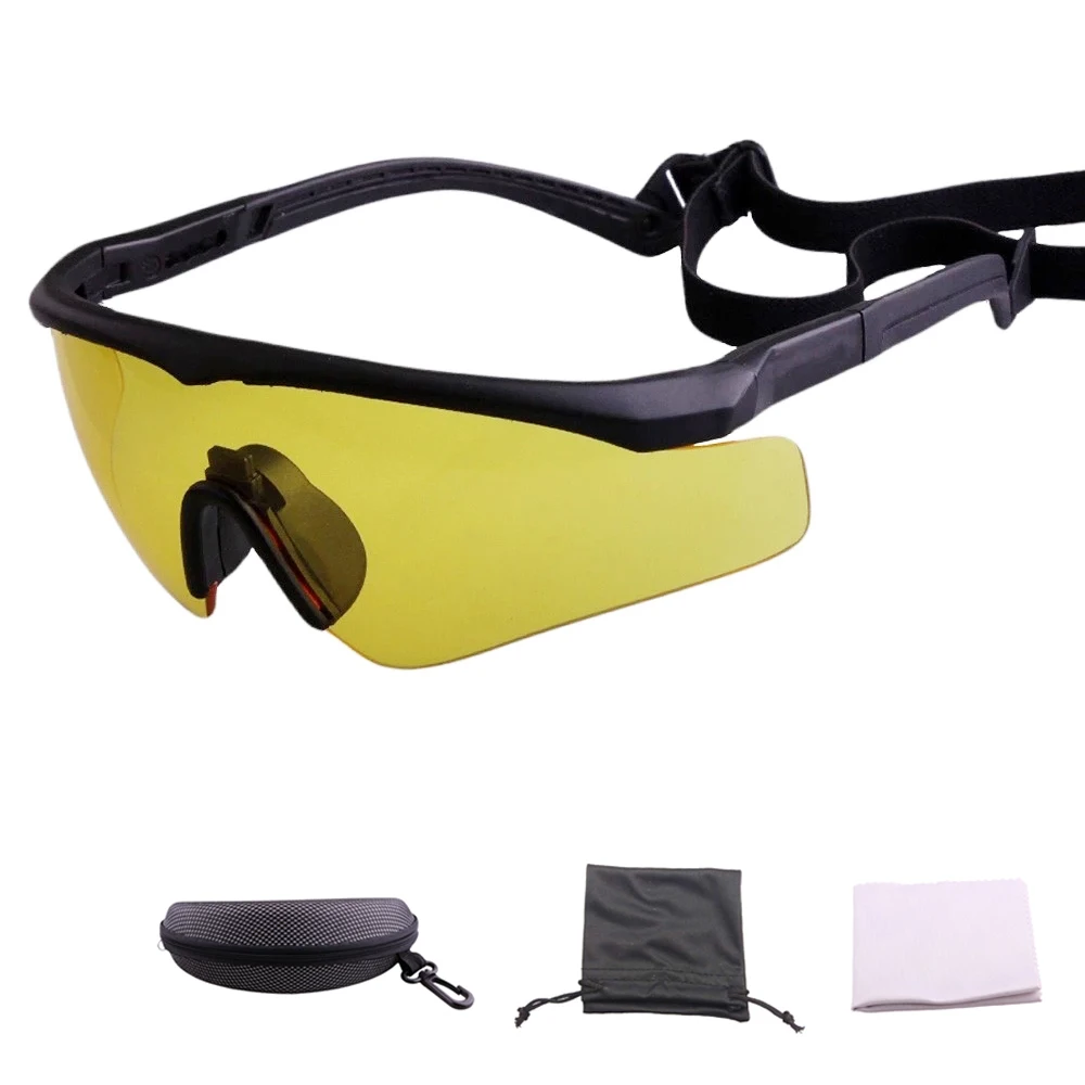 Protective PC lens Grey color Anti- UVA UV400 safety glasses used typically in bungee jumping Shooting safety Military glasses
Protective PC lens Grey color Anti- UVA UV400 safety glasses used typically in bungee jumping Shooting safety Military glasses