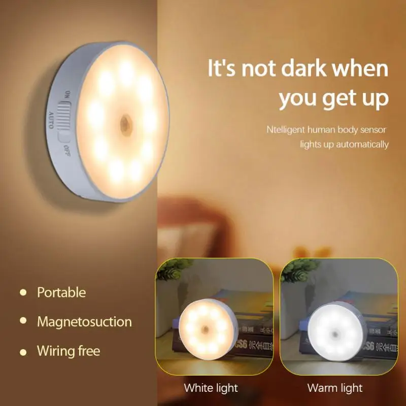 5V 0.8W Motion Sensor LED Rechargeable Night Light Wireless Energy-saving LED Body Induction Lamp Bedroom Washroom Dropshipping
5V 0.8W Motion Sensor LED Rechargeable Night Light Wireless Energy-saving LED Body Induction Lamp Bedroom Washroom Dropshipping