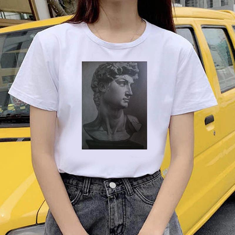 Sculptural Arts t shirt Printed cartoon cute top fun ulzzang kawaii harajuku female korean tshirt clothing femme t-shirt
Sculptural Arts t shirt Printed cartoon cute top fun ulzzang kawaii harajuku female korean tshirt clothing femme t-shirt
