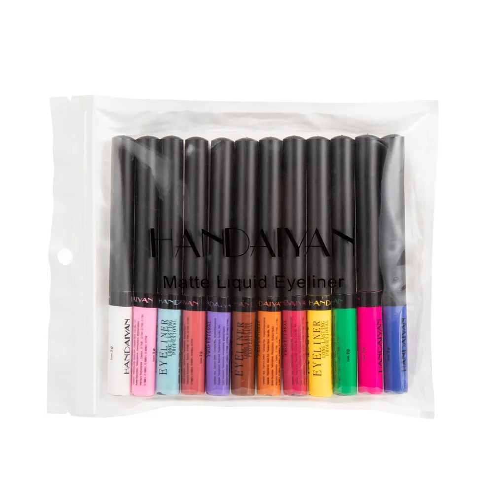 12 Colors Matte Eyeliner Liquid Waterproof Easy To Wear Make Up Eye Liner Blue Red Green Brown Eyeliner Color Liner
12 Colors Matte Eyeliner Liquid Waterproof Easy To Wear Make Up Eye Liner Blue Red Green Brown Eyeliner Color Liner