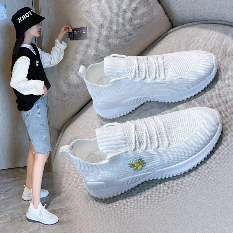 Women Sneakers New Breathable White Shoes Female Summer Mesh Off Brand Canvas Flat Floral Ping
Women Sneakers New Breathable White Shoes Female Summer Mesh Off Brand Canvas Flat Floral Ping