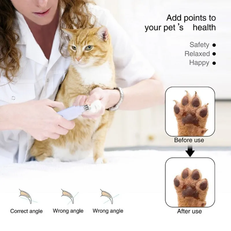 Electric Dog Nail Clippers for Dog Cat Nail Grinders Rechargeable USB Charging Pet Quiet Cat Paws Nail Grooming Trimmer Tools*
Electric Dog Nail Clippers for Dog Cat Nail Grinders Rechargeable USB Charging Pet Quiet Cat Paws Nail Grooming Trimmer Tools*