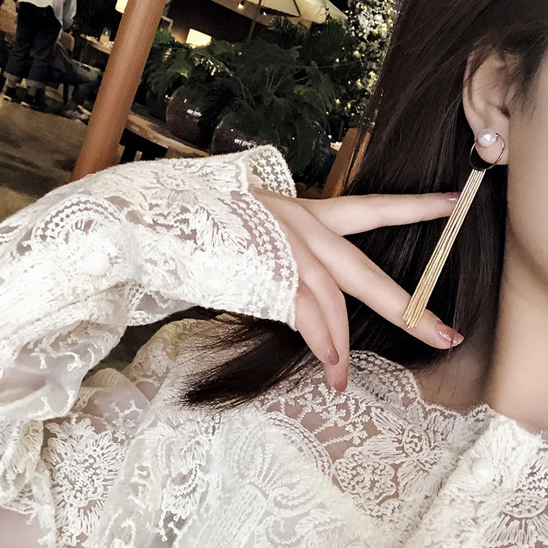 Dangle Hanging Gem Stone Rhinestone Long Drop Earrings For Women Baroque Pearl Charm Snake Chain Tassel Earring
Dangle Hanging Gem Stone Rhinestone Long Drop Earrings For Women Baroque Pearl Charm Snake Chain Tassel Earring