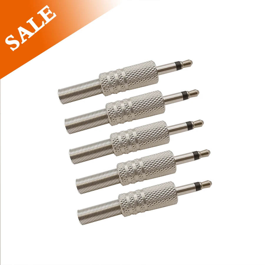 5 Pcs 3.5mm Plug Adapter Audio Jack Connector Male Metal Plug Mono Audio Connector 3.5 Mono Audio Male Solder Plug Cable Adapter
5 Pcs 3.5mm Plug Adapter Audio Jack Connector Male Metal Plug Mono Audio Connector 3.5 Mono Audio Male Solder Plug Cable Adapter
