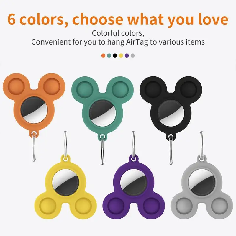 Silicone Protective Case For AirTag Key Finder ( Location Tracker ) Anti-Scratch Anti-Lost New Protective Cover With Keychain
Silicone Protective Case For AirTag Key Finder ( Location Tracker ) Anti-Scratch Anti-Lost New Protective Cover With Keychain