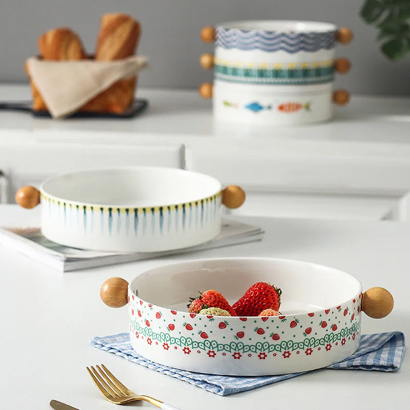 Japanese Plate Ceramic Sushi Plate Cheese Gratin Tray Spaghetti Plate Fruit Binaural Handle Bowl Dinner Tool Fast Food Dish
Japanese Plate Ceramic Sushi Plate Cheese Gratin Tray Spaghetti Plate Fruit Binaural Handle Bowl Dinner Tool Fast Food Dish