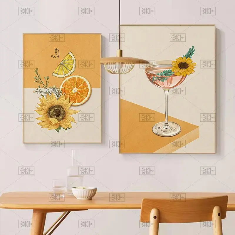 Orange Sunflower Lemon Canvas Painting Nordic Posters and Prints Wine Glass Tableware Wall Art Pictures for Dinning Table Decor
Orange Sunflower Lemon Canvas Painting Nordic Posters and Prints Wine Glass Tableware Wall Art Pictures for Dinning Table Decor