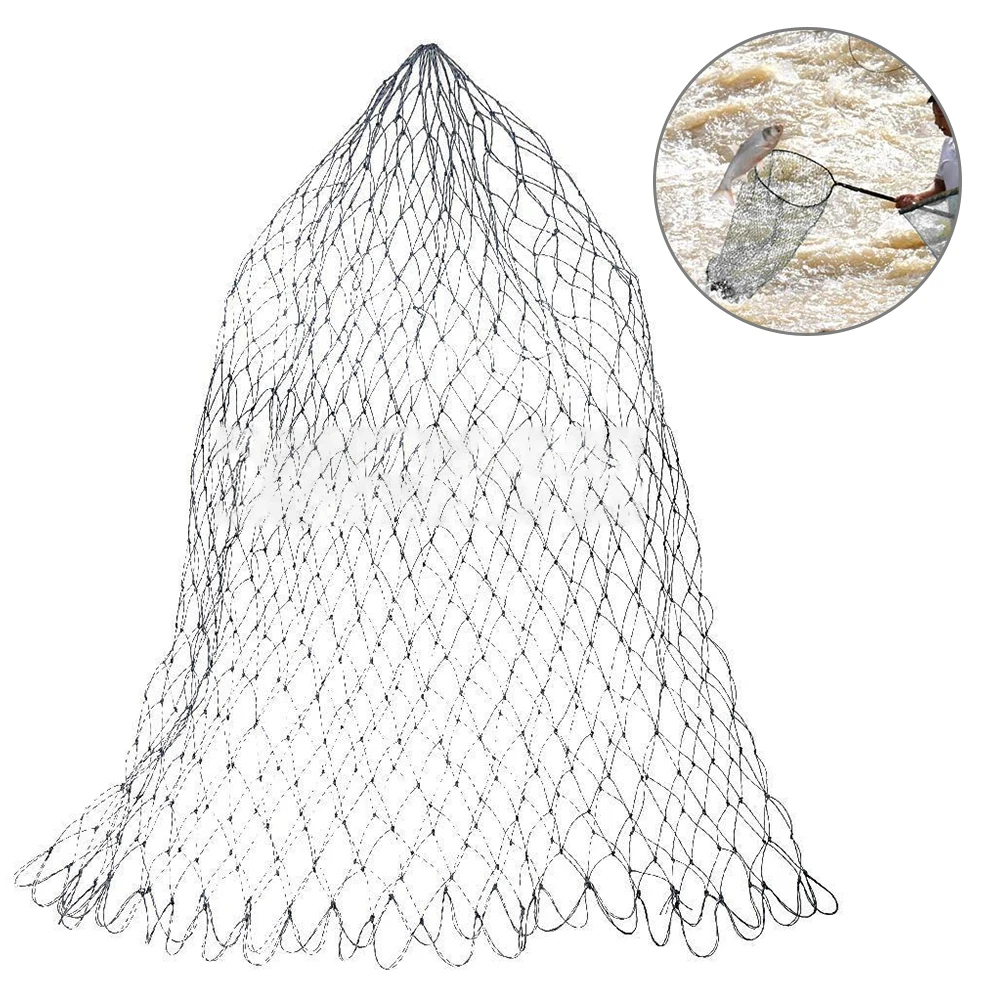 Nylon Replacement Fishing Landing Net Rhombus Mesh Fishing Net Durable Lightweight D40/50/60/70/80/90/100cm
Nylon Replacement Fishing Landing Net Rhombus Mesh Fishing Net Durable Lightweight D40/50/60/70/80/90/100cm
