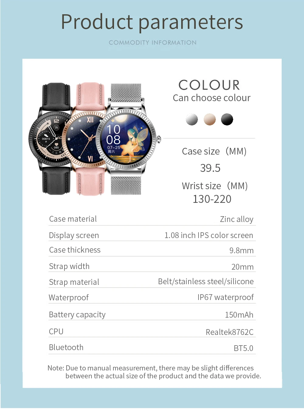 Smart Watch Multi Function Full Touch Screen Waterproof Heart Rate Monitor Blood Pressure Health Tracker Sports Watch CF18P
Smart Watch Multi Function Full Touch Screen Waterproof Heart Rate Monitor Blood Pressure Health Tracker Sports Watch CF18P