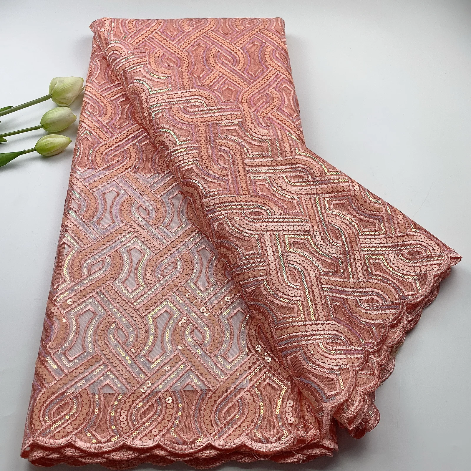 African Beaded Lace Fabric 2021 Embroidered Nigerian Lace Fabrics Bridal High Quality Lace French Net Lace Fabric JHS70 (1)
African Beaded Lace Fabric 2021 Embroidered Nigerian Lace Fabrics Bridal High Quality Lace French Net Lace Fabric JHS70 (1)