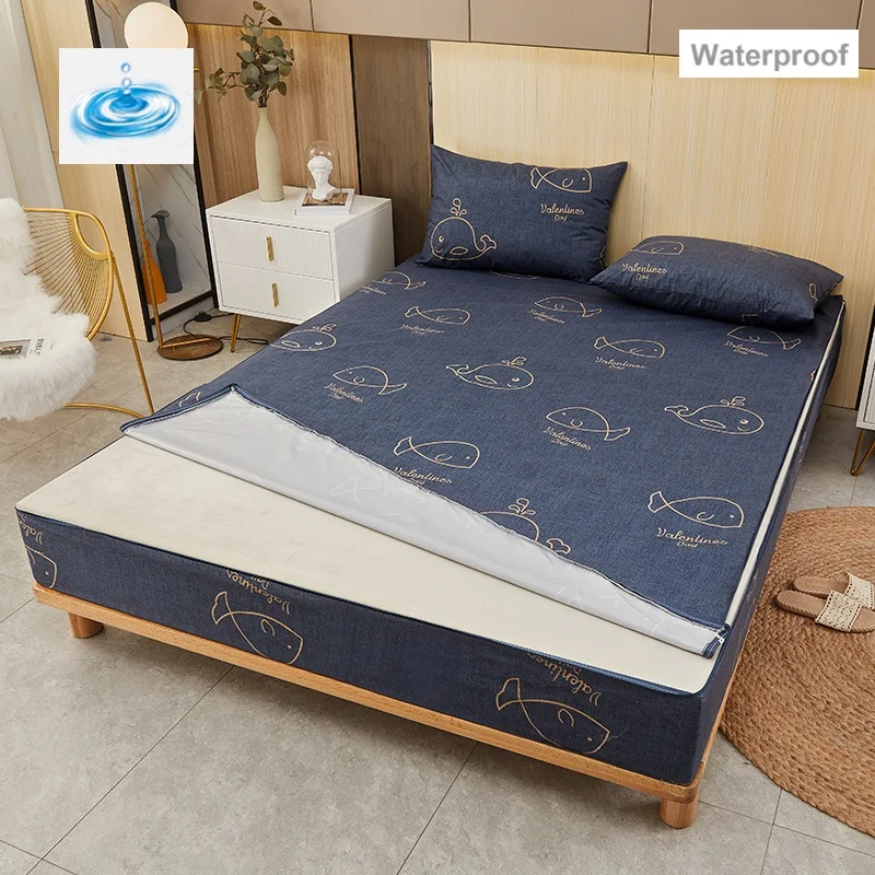 Waterproof Six-Sided Mattress Protector Cover With Zipper Waterproof Dust Sheets Cover For Single/Twin/Queen/King Fitted Sheet
Waterproof Six-Sided Mattress Protector Cover With Zipper Waterproof Dust Sheets Cover For Single/Twin/Queen/King Fitted Sheet