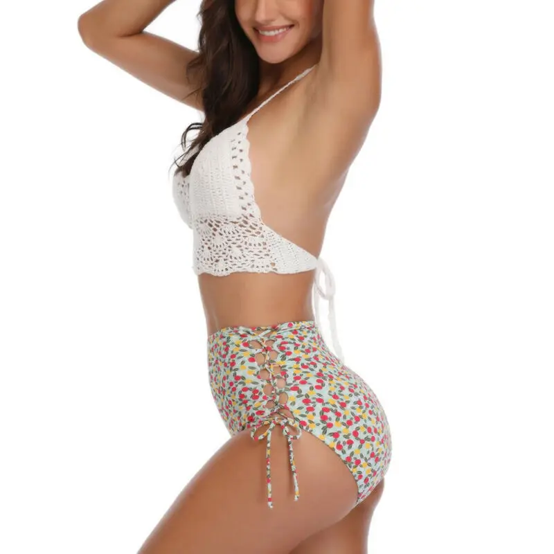 Women Knit Summer Strappy Bikini Set Swimming High Waist Swimsuit Swimwear Beach
Women Knit Summer Strappy Bikini Set Swimming High Waist Swimsuit Swimwear Beach