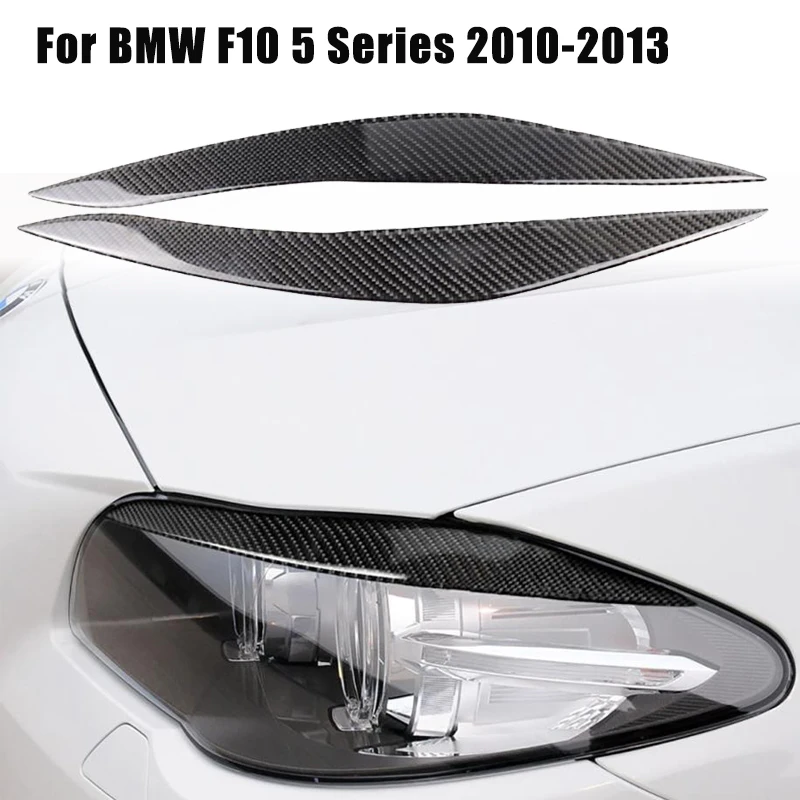 1 Pair Car Front Headlight Eyebrow Trim Carbon Fiber Eyelid Sticker Decal Decoration Cover for BMW F10 2010-2013
1 Pair Car Front Headlight Eyebrow Trim Carbon Fiber Eyelid Sticker Decal Decoration Cover for BMW F10 2010-2013